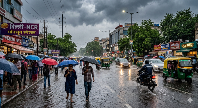 monsoon se pehle delhi-ncr mein jhamajham barish, up mein tej aandhi ki aashanka; panjab-hariyana se rajasthan tak mausam badlega