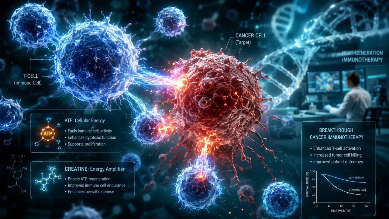 Creatine May Boost Cancer Immunotherapy by Energizing Immune Cells