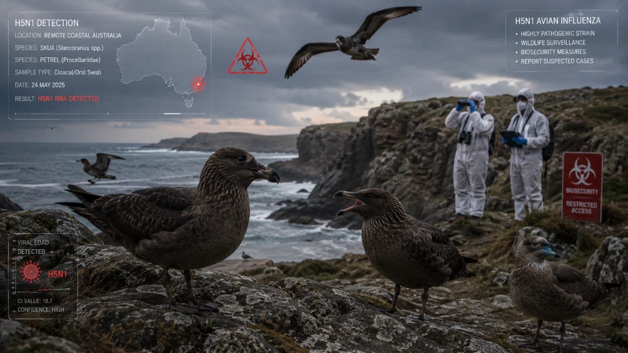 Australia Detects H5N1 in Wild Birds, Raising Biosecurity Concerns
