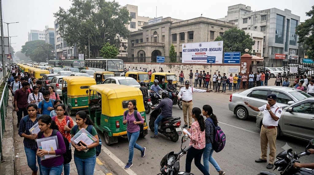 NEET Row Takes Political Twist After Students Miss Re-Exam in Bengaluru Traffic Jam